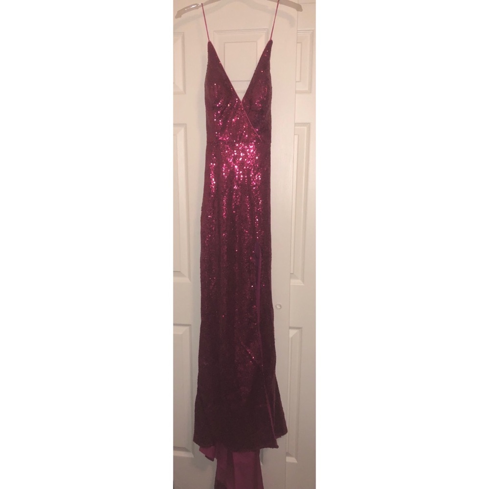 Pink Sequin Formal Dress